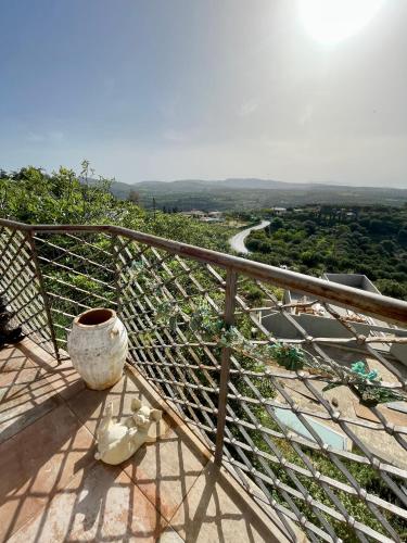 Balcony/terrace, Ahiri traditional cottage in Thrapsano