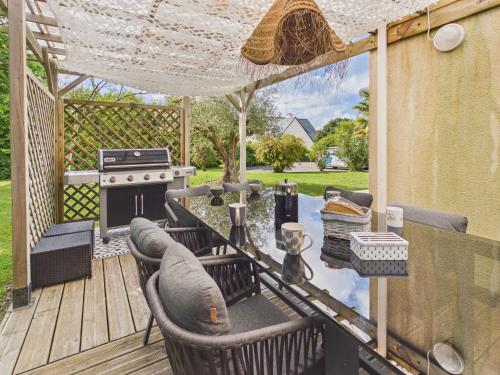 Charmante maison grand jardin proche mer - 8 pers - Location saisonnière - Fouesnant