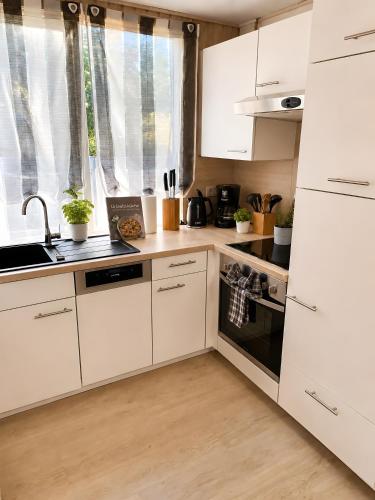 кухня, Extertal Ferienpark Sauna Garten 49 in Extertal