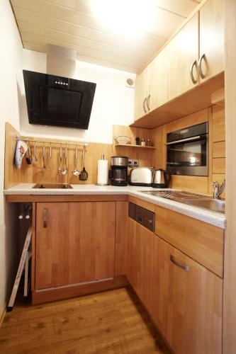 廚房, Gastehaus Apfelbacher in 施皮格勞