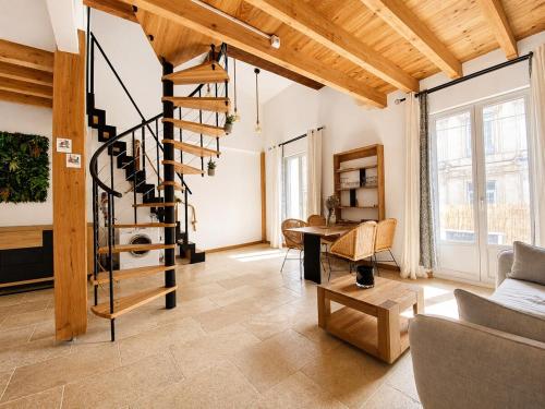 Le Bazille - Superbe Loft T2, clim, centre-ville, quartier méditerranée