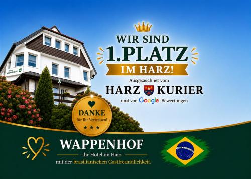 Viesnīcas āriene, Hotel Wappenhof in Braunlage