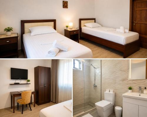 2 twin beds