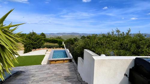 Appartement Pascialella, 2 pers, piscine, vue mer
