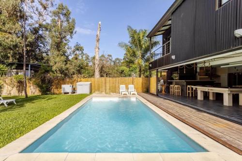 Destino Fortin Casa de playa con piscina climatizada y jacuzzi