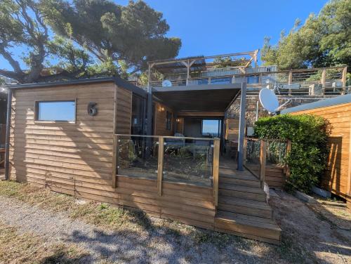 Mobile Evasion OKPL Chalet vue mer in Le Dramont