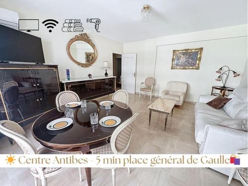 T3 spacieux Antibes centre avec doubles balcon