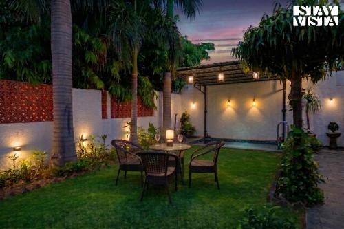 Exterior view of StayVista at House of Palm with Bonfire & Pool