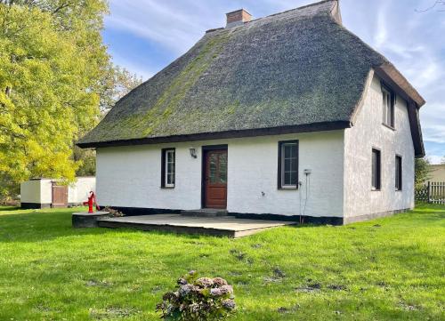 Viesnīcas āriene, Ferienhaus mit Reetdach in Ummanz