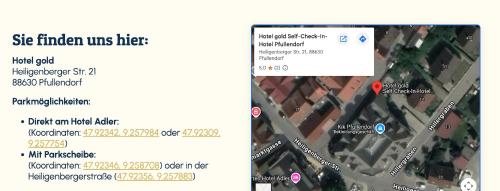 Hotel gold Self-Check-In-Hotel Pfullendorf in بفوليندورف