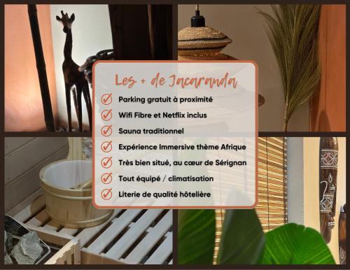 Le Jacaranda - Suite africaine - Sauna & Netflix, Sérignan (zdjęcie 3)