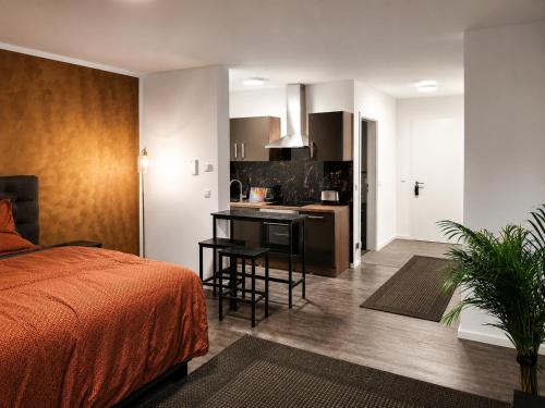 Kitchen, TheLabel Residences Frankfurt - BLACK LABEL STUDIO in Hofheim am Taunus
