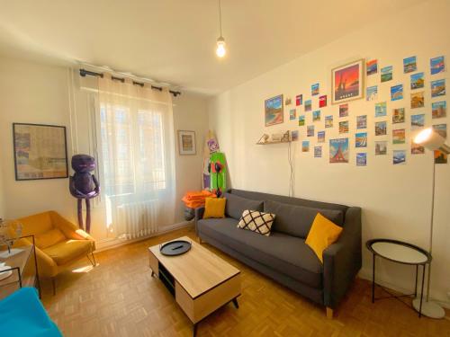 Hypercentre-Perret, emplacement idéal, cocon cozy et chaleureux de 50m2