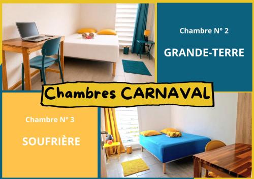 Chambre Carnaval Abymes Guadeloupe – khách sạn tại Les Abymes