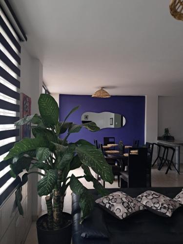 Apartment among plants in Los Ceibos
