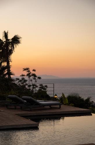 Voltants, Bodrum Luxury VillaSea View and Private Pool in Geriş