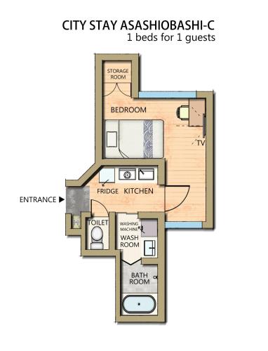 Kaiyukan & USJ 8 min Asashiobashi City Stay C