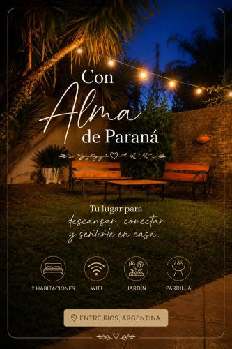 Con alma de Paraná, patio y estacionamiento propio