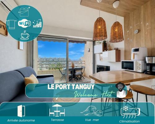 Le Port Tanguy, vue mer.