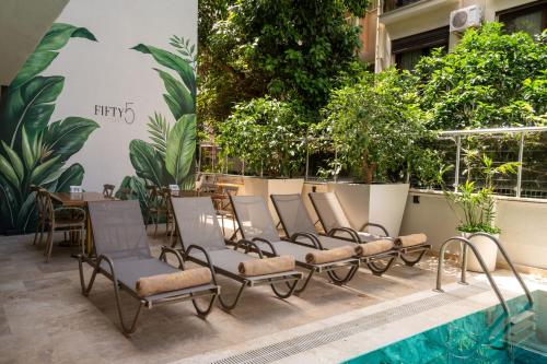 Zwembad, FIFTY5 Suite Hotel in Marmaris