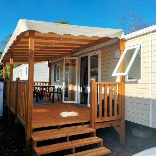Location mobil home climatisé 6 à 8 personnes Cap Ferret