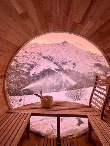 sauna, Alpeen Hotel in Saint Martin de Belleville