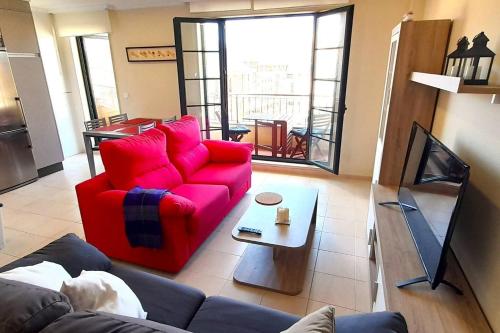 Duplex Playa Foz con terraza y parking