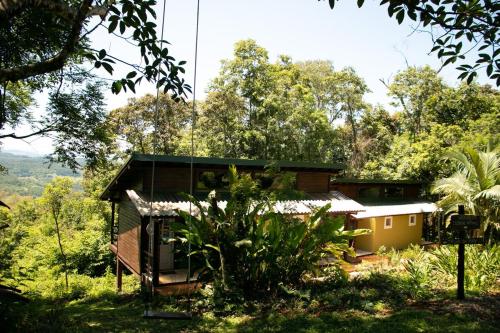 Cabana Cristal Amarte perto Templo Budista com vista in Tres Koroas