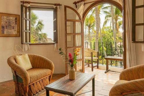 View, Hotel Santa Fe in Puerto Escondido