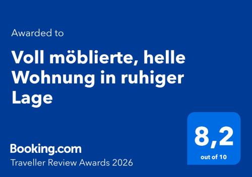 Voll möblierte, helle Wohnung in ruhiger Lage (Voll moblierte, helle Wohnung in ruhiger Lage) in Stadtallendorf