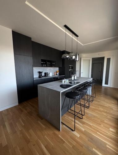 virtuve, OAKS Prague Golf Apartma in Popovicky
