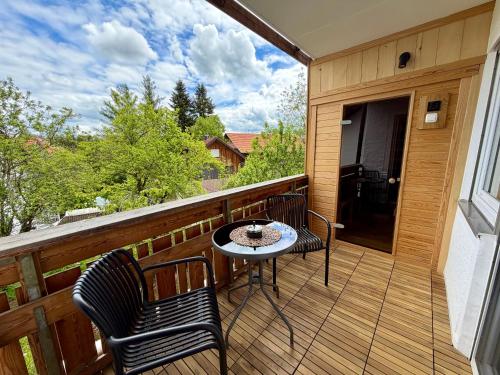 Balkons/terase, Ferienwohnung Griaß di Allgäu - Sauna - Balkon (Ferienwohnung Griaß di Allgau - Sauna - Balkon) in Gorisried