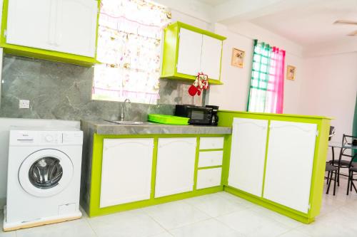 Kitchen, Elegant 3BedRoom Luxury Apartment & Car Rentals in Canefield