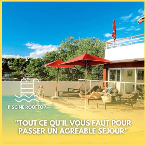 Rooftop pool à Antibes - Sophia Antipolis