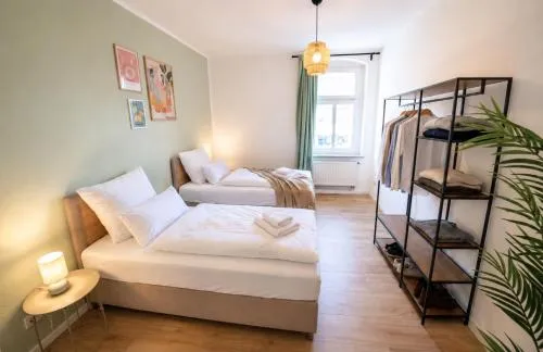 Havn Apartments - 2 Schlafzimmer, Boxspringbetten, WIFI, Smart TV, Parkplatz, vollausgestattete Küche in Magdeburg, Deutschland