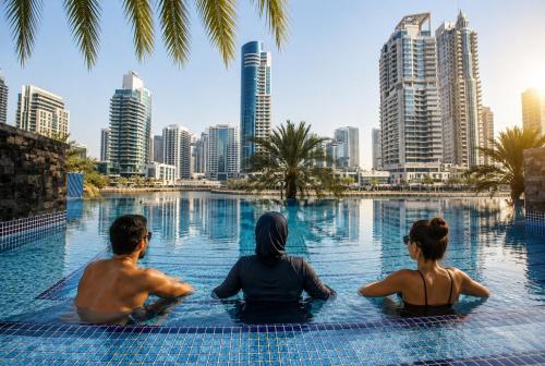 HAVN - 1 Bedroom in Marina with Partial Sea View, Dubaj