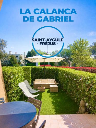 - LA CALANCA DE GABRIEL - jardin privé, mer à 100m, piscine, climatisation, parking, à Saint-Aygulf- Tout à pied