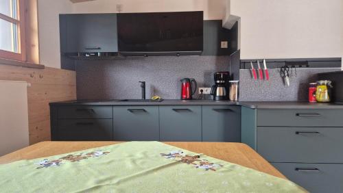 virtuve, Ferienwohnung Riedbachgarten in Ofterschwang