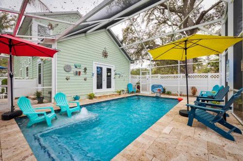 Family Beach House Heated Pool Pirate Room – khách sạn tại Biển St Augustine
