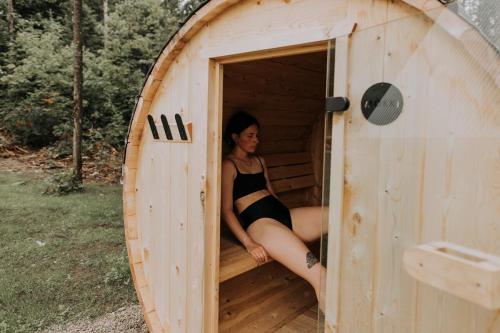 Canadian Classic - Spa - Sauna - Fire - Forest in Sainte Lucie des Laurentides (QC)