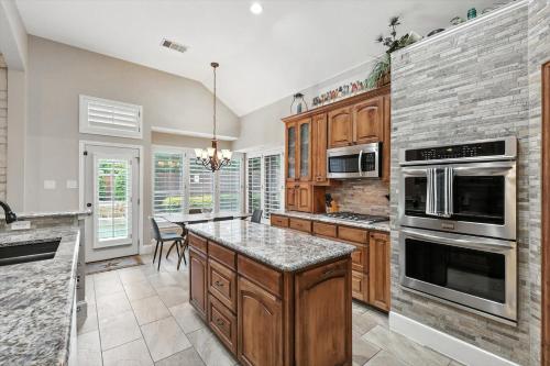 Kitchen, Lewisville Luxe Oasis | Pool, BBQ, Theater Room in Lake Dallas