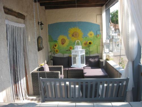 Balkons/terase, Le Petit Cochon chambre d` hotes in Haims