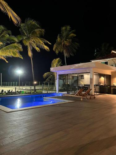 Peldbaseins, Casa de Luxo Beira Mar - Carneiros (30’ de Carro) in Barra do Sirinhaém