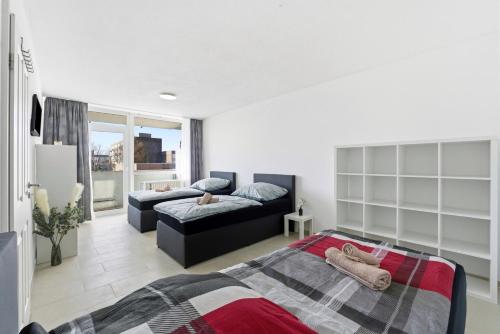 Yatak, Montel24 - Modernes Apartment für Monteure & Geschäftsreisende (Montel24 - Modernes Apartment fur Monteure & Geschaftsreisende) in Dormagen