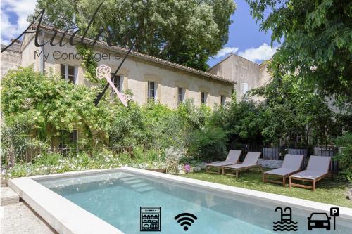 Mas de charme - T2 et chambres d'hôtes avec piscine & jardin - Chambre d'hôtes - Marsillargues