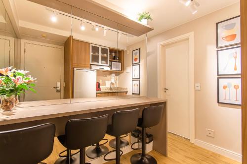 Kitchen, BSB STAY Premium Flats Particulares - Saint Moritz in Brasilia