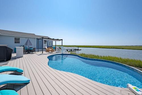 Vaade, Back Bay Waterfront Pool Dock & Amazing Views in Cape May Kohtu Maja (NJ)