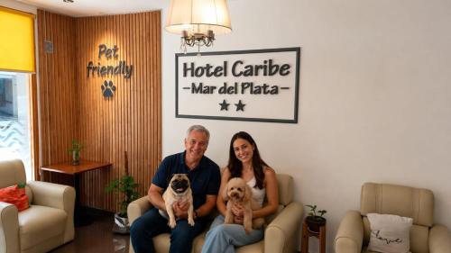 Lobby, Hotel Caribe in Mar Del Plata