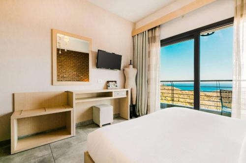 Deluxe Double Studio with Sea View chambre d'hôte Límni Kanéta