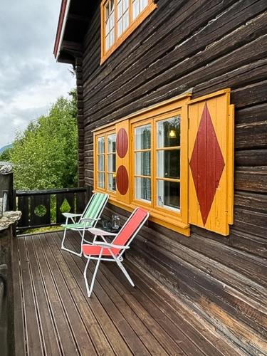 Viesnīcas āriene, Log Cabin With View Of Gaustatoppen in Austbygd